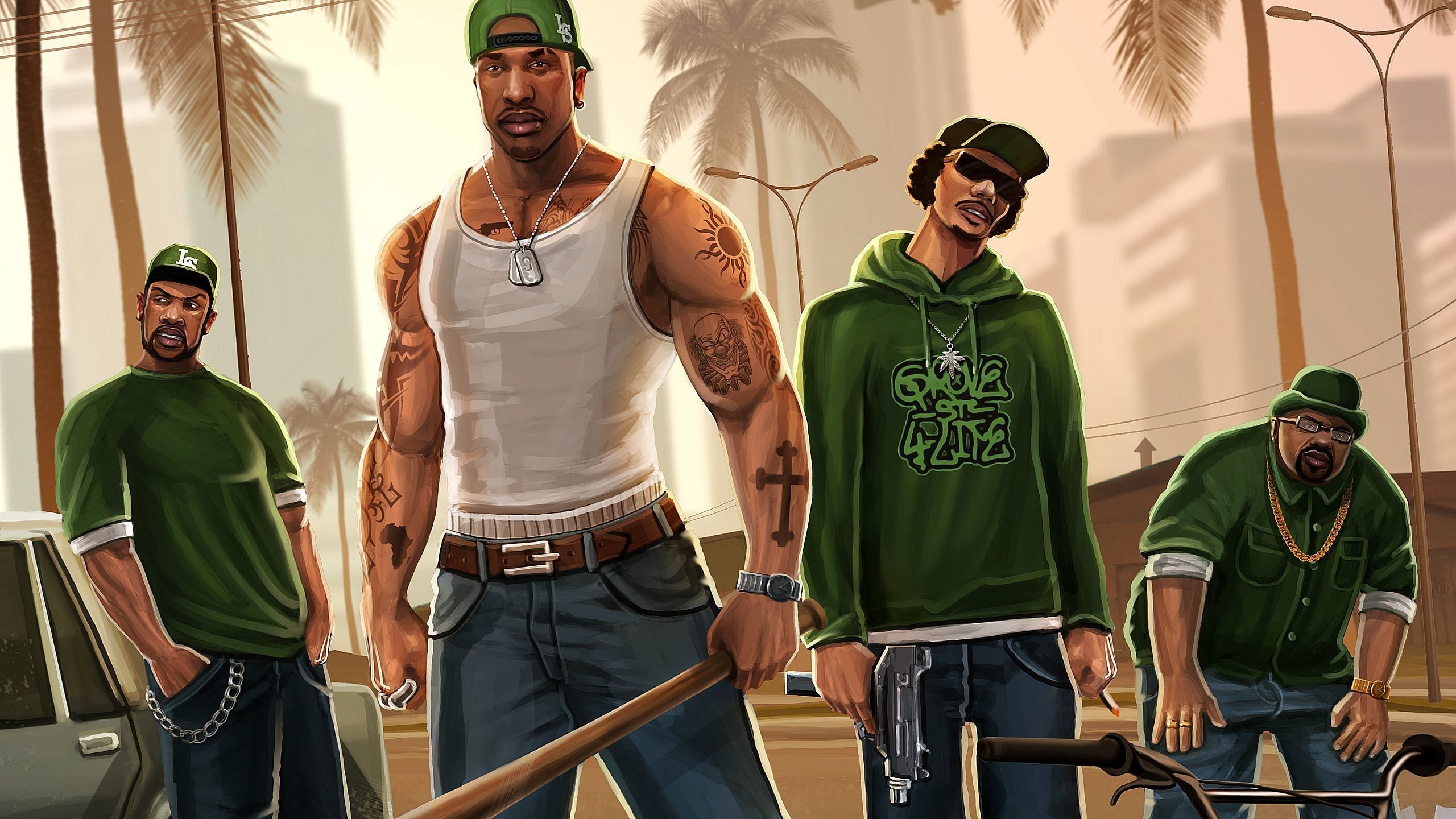 Scroll Paintings Video Games The Map Of Gta San Andreas : Los